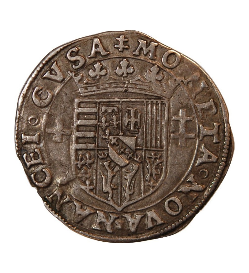DUCHE DE LORRAINE, CHARLES III - 1/4 TESTON ARGENT NANCY