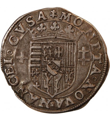 DUCHE DE LORRAINE, CHARLES III - 1/4 TESTON ARGENT NANCY