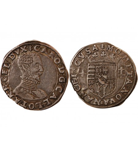 DUCHE DE LORRAINE, CHARLES III - 1/4 TESTON ARGENT NANCY