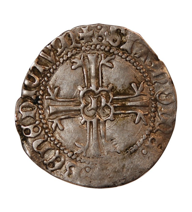 DUCHE DE BRETAGNE, FRANCOIS II - 1/2 GROS A L'ECU NANTES