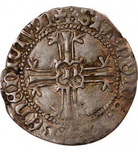 DUCHE DE BRETAGNE, FRANCOIS II - 1/2 GROS A L'ECU NANTES