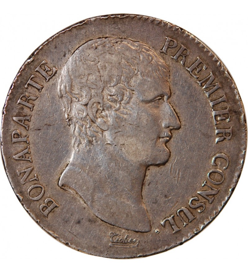 BONAPARTE Ier CONSUL﻿ - 5 FRANCS ARGENT AN XI A PARIS