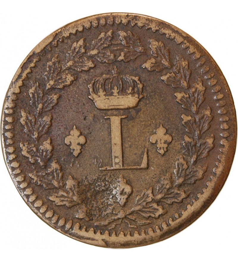 LOUIS XVIII - DECIME Siège de Strasbourg 1814 BB avec points