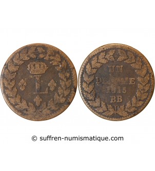 LOUIS XVIII - DECIME Siège de Strasbourg 1815 BB Sans point
