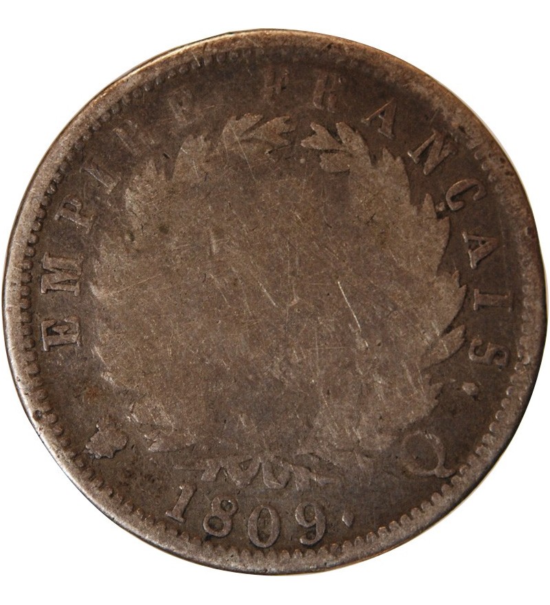 NAPOLEON Ier - 2 FRANCS 1809 Q PERPIGNAN "2 exemplaires répertoriés"﻿