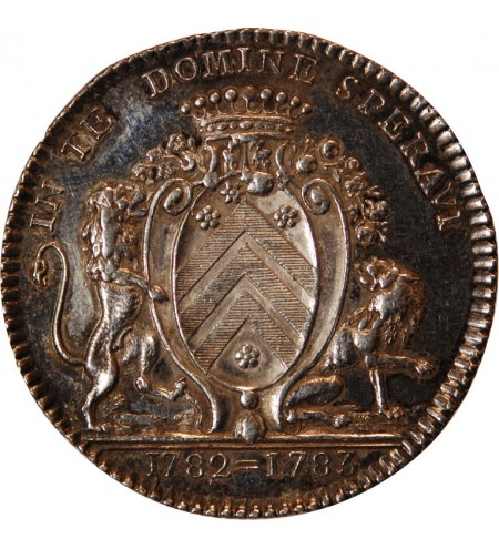 ECHEVINS & MAIRE DE NANTES - JETON ARGENT 1783 "Jean Jacques Berrouette"