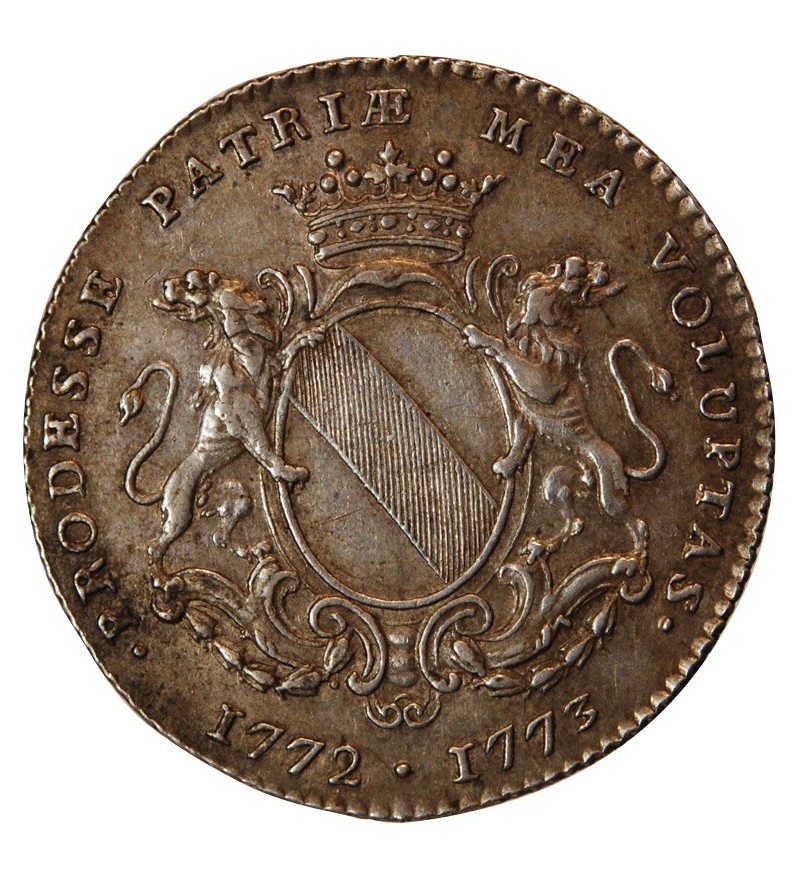 ECHEVINS & MAIRE DE NANTES - JETON ARGENT 1773 "Pierre Chambardet"