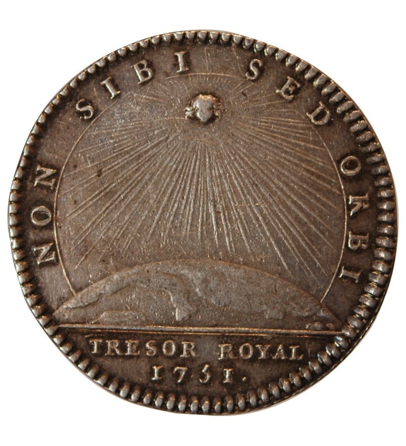 TRESOR ROYAL, LOUIS XV - JETON ARGENT 1751