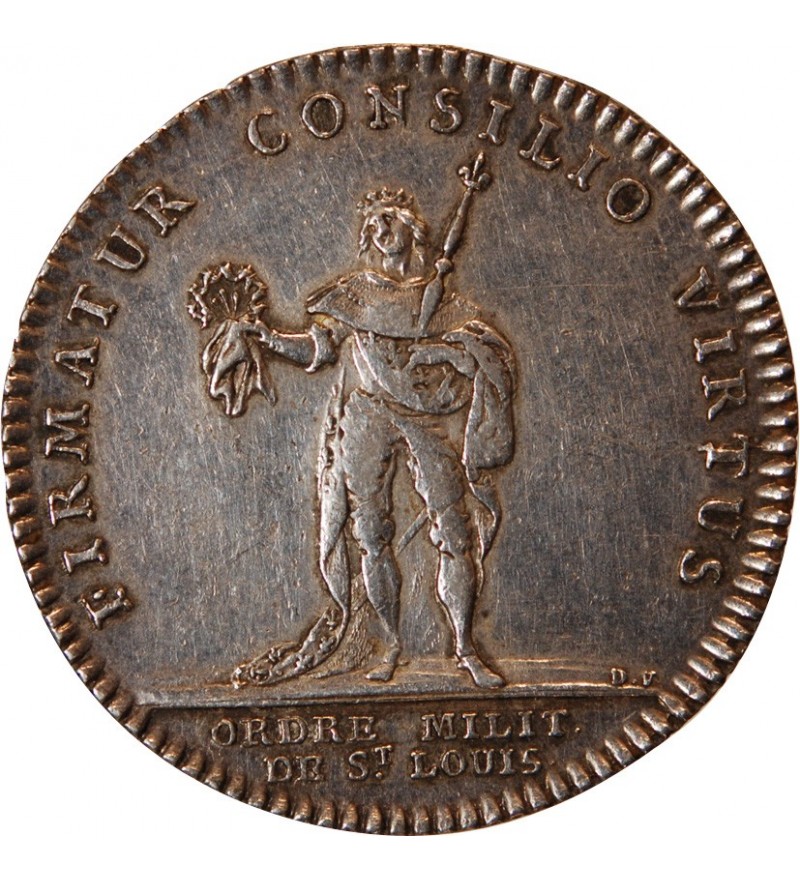ORDRE DU ROI, ORDRE DE SAINT LOUIS, LOUIS XV - JETON ARGENT Emission de 1775