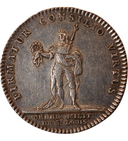 ORDRE DU ROI, ORDRE DE SAINT LOUIS, LOUIS XV - JETON ARGENT Emission de 1775
