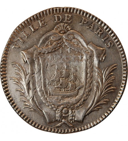 MAIRE DE PARIS, J.B.F. DE LA MICHODIERE - JETON ARGENT 1773﻿