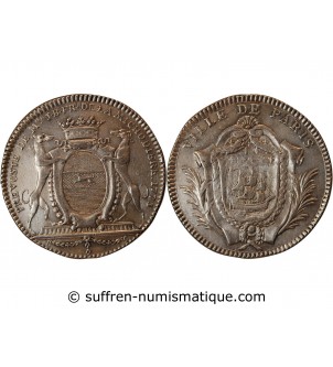 MAIRE DE PARIS, J.B.F. DE LA MICHODIERE - JETON ARGENT 1773﻿