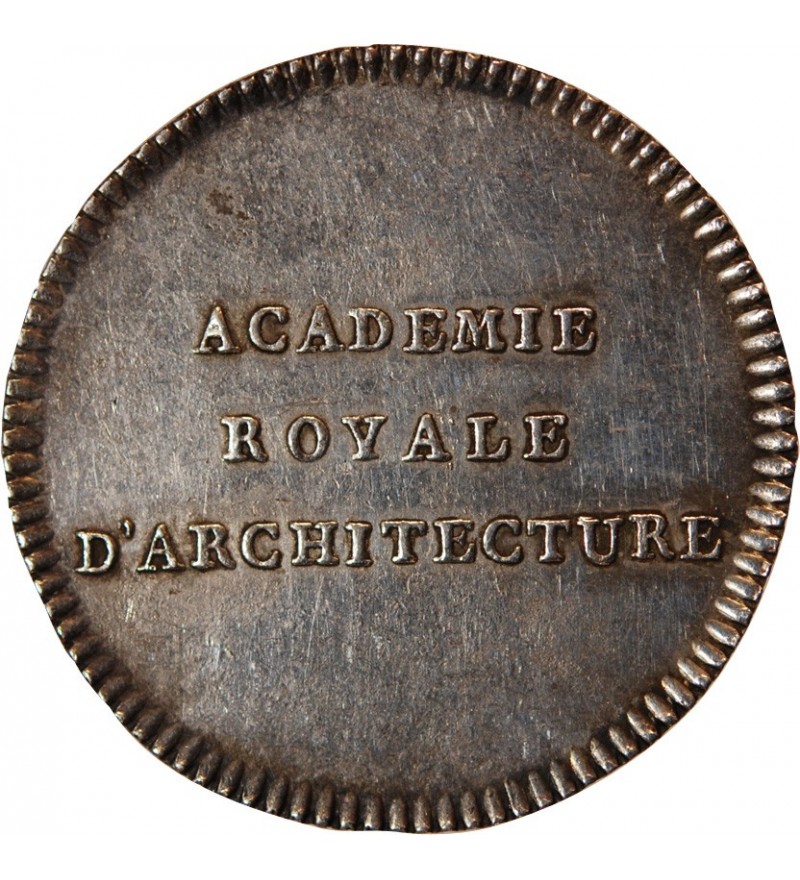 ACADEMIE & SOCIETES SAVANTES, ARCHITECTURE, LOUIS XVI - JETON ARGENT