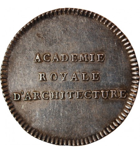 ACADEMIE & SOCIETES SAVANTES, ARCHITECTURE, LOUIS XVI - JETON ARGENT