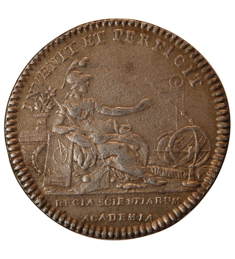 ACADEMIE ROYALE DES SCIENCES, LOUIS XVI - JETON ARGENT  Emission de 1777
