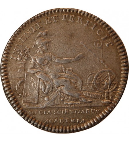 ACADEMIE ROYALE DES SCIENCES, LOUIS XVI - JETON ARGENT  Emission de 1777