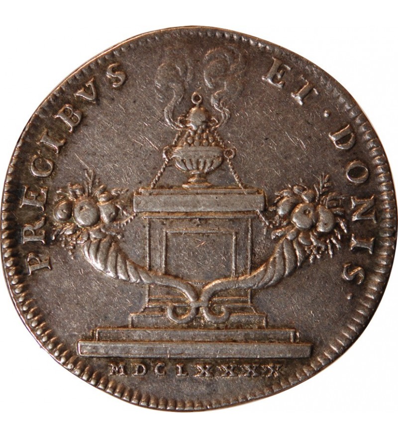 ASSEMBLEE DU CLERGE & JETONS RELIGIEUX, LOUIS XIV - JETON ARGENT 1690