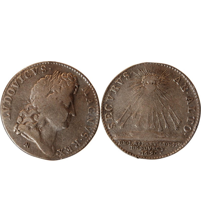 ILE DE FRANCE, PREVOT HENRI DE FOURCY - JETON ARGENT 1690
