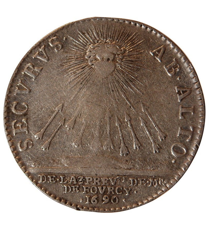 ILE DE FRANCE, PREVOT HENRI DE FOURCY - JETON ARGENT 1690