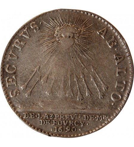 ILE DE FRANCE, PREVOT HENRI DE FOURCY - JETON ARGENT 1690
