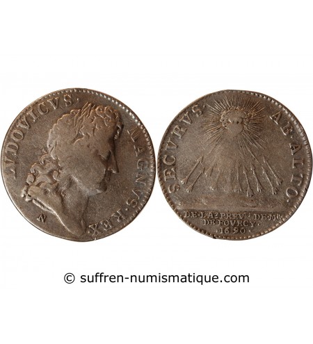 ILE DE FRANCE, PREVOT HENRI DE FOURCY - JETON ARGENT 1690