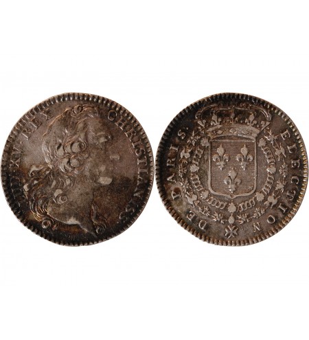 ADMINISTRATION MUNICIPALE DE PARIS, LOUIS XV - JETON ARGENT Emission de 1741