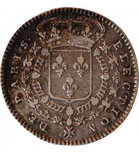 ADMINISTRATION MUNICIPALE DE PARIS, LOUIS XV - JETON ARGENT Emission de 1741