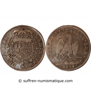 ORDINAIRE DES GUERRES, LOUIS XIV - JETON ARGENT 1653