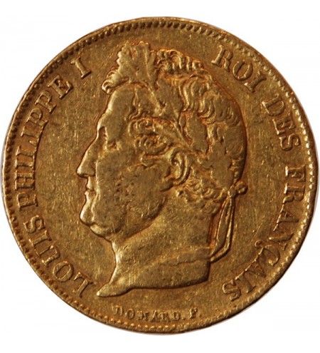 LOUIS PHILIPPE﻿ Ier - 20 FRANCS OR 1840 A PARIS﻿