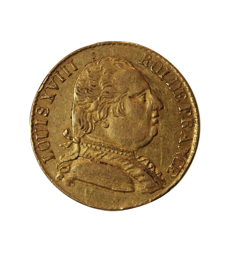 LOUIS XVIII - 20 FRANCS OR 1815 R LONDRES