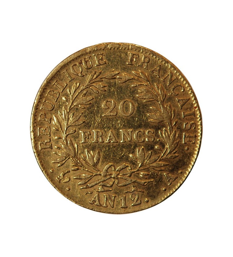 NAPOLEON Ier - 20 FRANCS OR AN 12 A PARIS "Type Intermédiaire"﻿