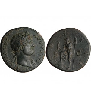 HADRIEN - SESTERCE BRONZE ROME﻿ 126 2