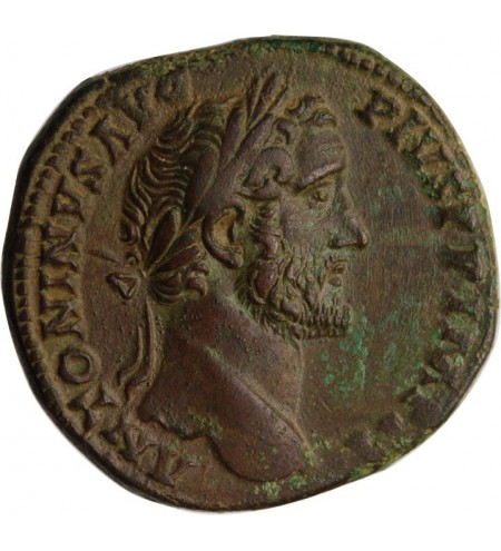 ANTONIN LE PIEUX - SESTERCE ROME 156﻿