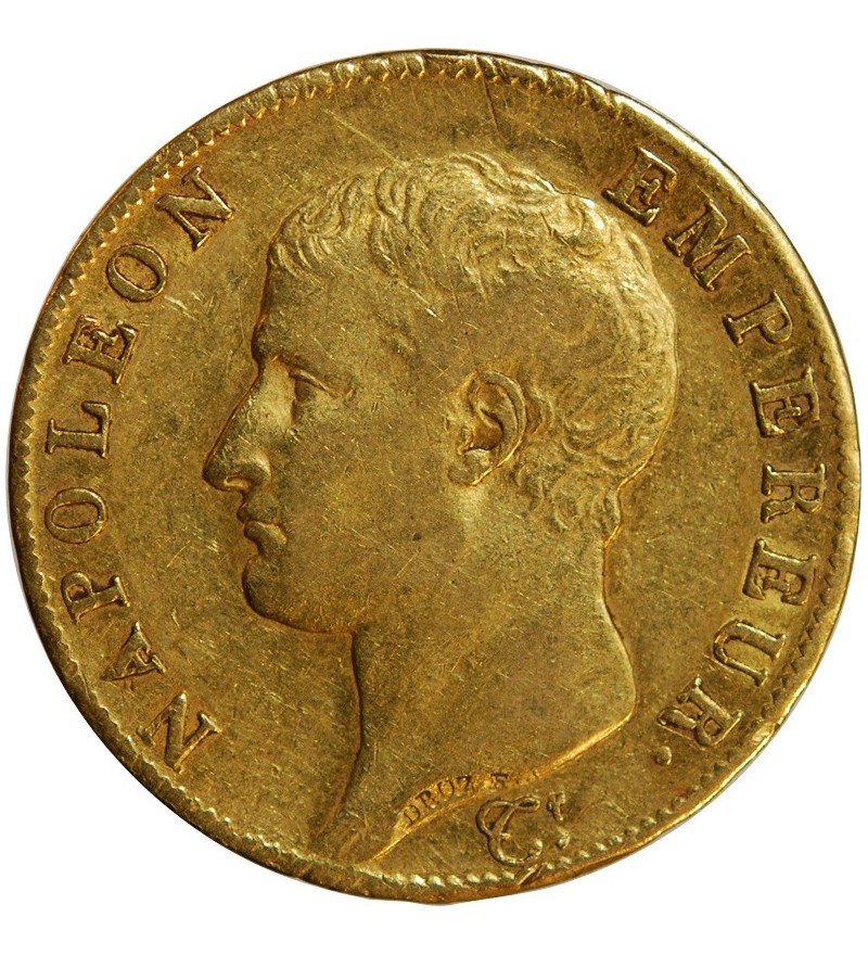 NAPOLEON Ier ﻿- 40 FRANCS OR Ier AN 14 A PARIS﻿ "calendrier révolutionnaire"