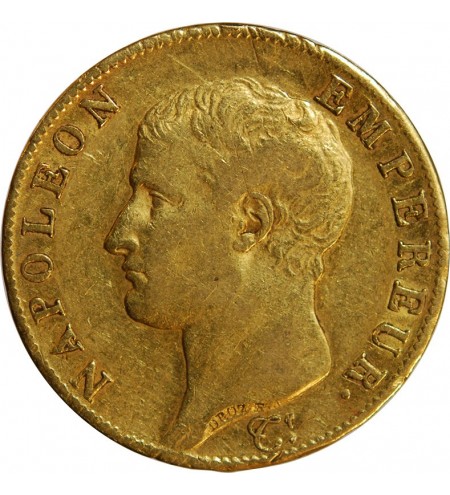 NAPOLEON Ier ﻿- 40 FRANCS OR Ier AN 14 A PARIS﻿ "calendrier révolutionnaire"