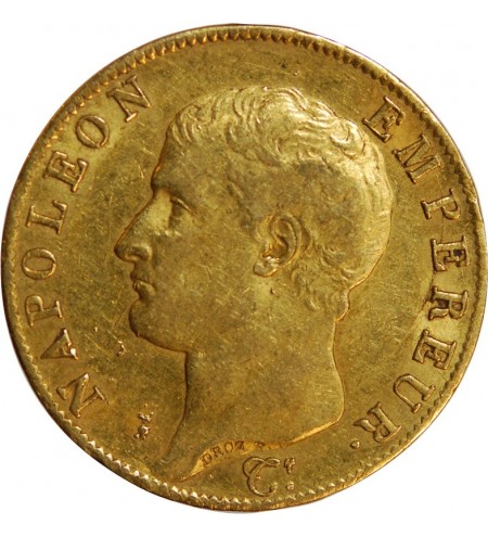 NAPOLEON Ier ﻿- 40 FRANCS OR Ier AN 14 A PARIS﻿ "calendrier révolutionnaire"