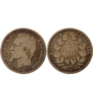 NAPOLEON III - 2 FRANCS 1857 A PARIS 2