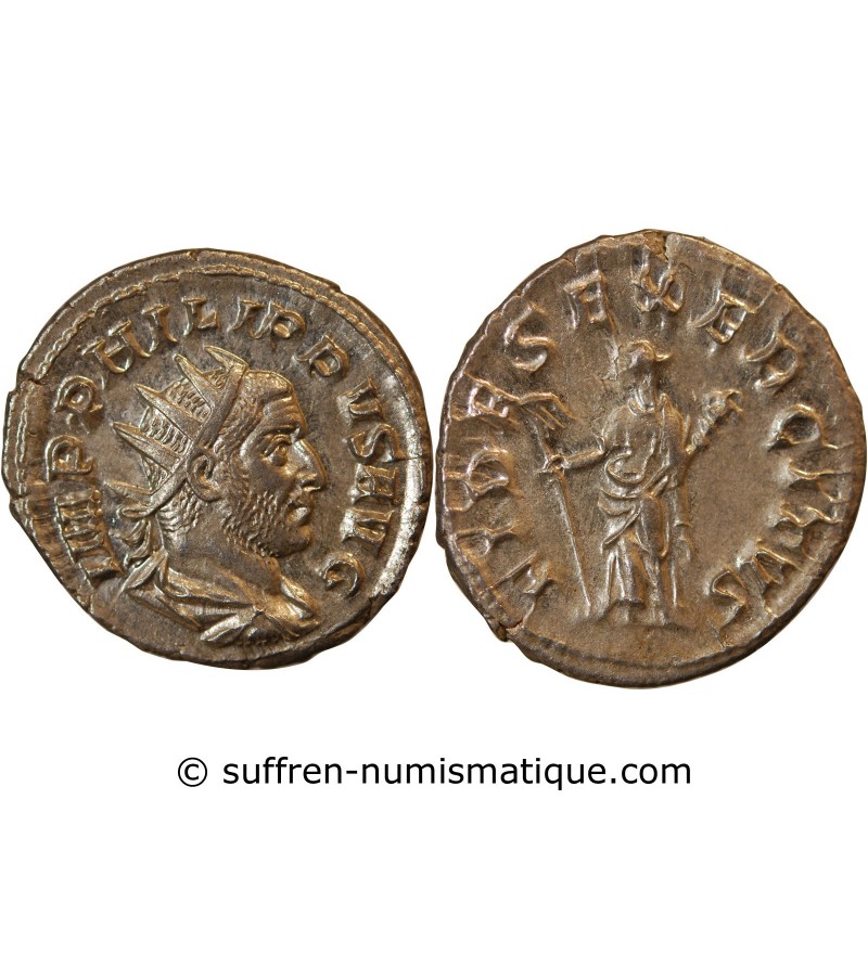PHILIPPE Ier L'ARABE - ANTONINIEN 249 "Trésor de Saint Jean D'ardières"﻿