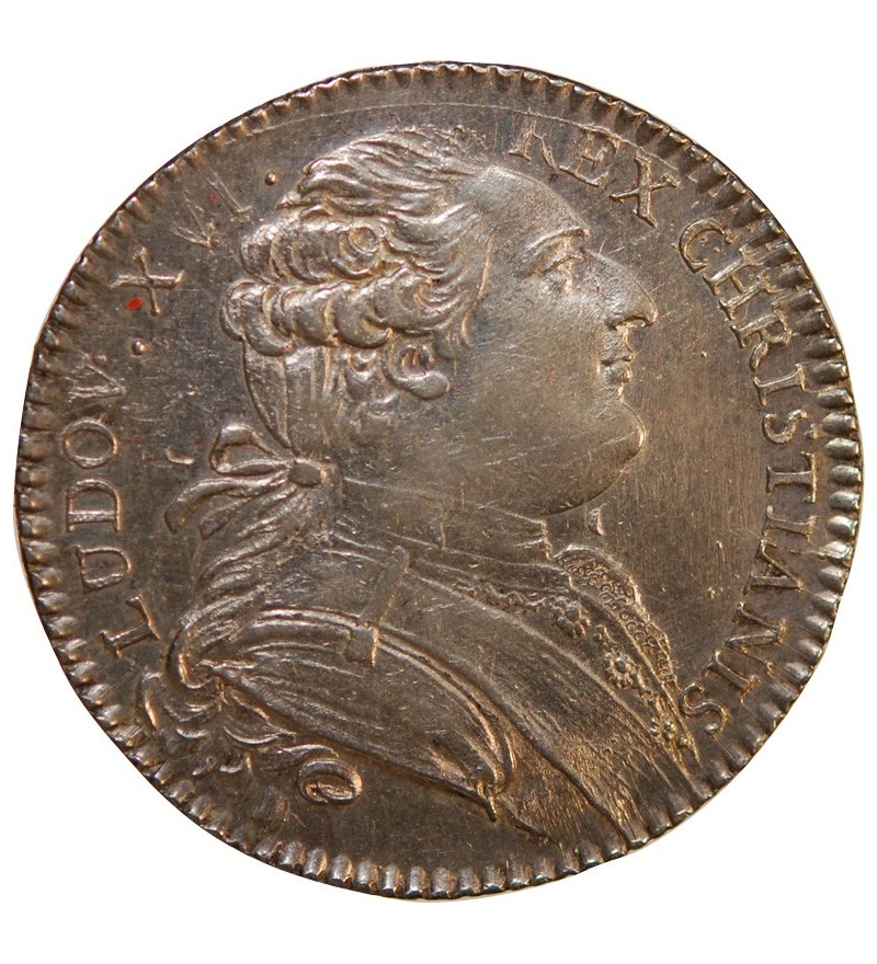 LOUIS XVI, PROCUREUR DE LA VILLE DE NANTES - JETON ARGENT