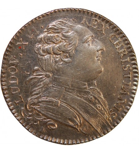 LOUIS XVI, PROCUREUR DE LA VILLE DE NANTES - JETON ARGENT