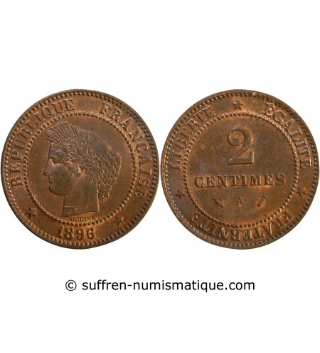 CERES - 2 CENTIMES 1896 A PARIS﻿