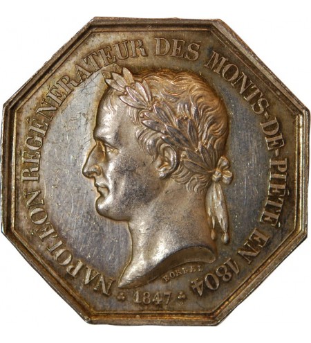 ROUEN, MONT DE PIETE - JETON ARGENT 1847