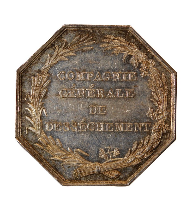 Compagnie Générale de Déssechement - JETON ARGENT
