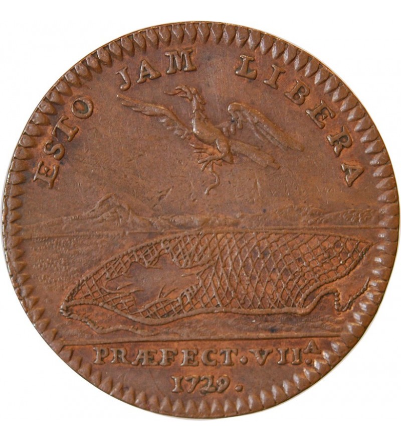 MAIRE D'ANGERS, René Robert - JETON Cuivre 1729