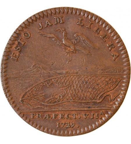 MAIRE D'ANGERS, René Robert - JETON Cuivre 1729