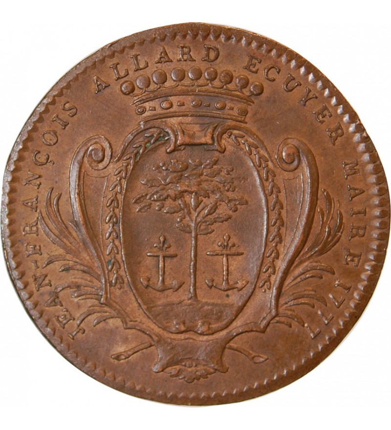 MAIRE D'ANGERS, Jean François Allard - JETON Cuivre 1777