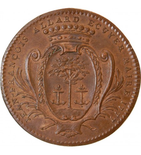 MAIRE D'ANGERS, Jean François Allard - JETON Cuivre 1777