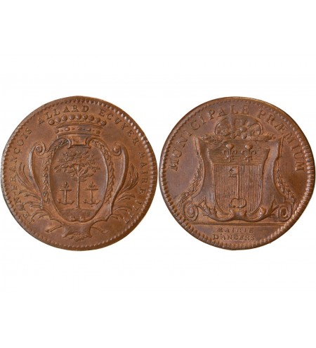 MAIRE D'ANGERS, Jean François Allard - JETON Cuivre 1777