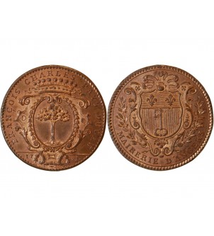 MAIRE D'ANGERS, François Charles Pays Du Vau - JETON Cuivre 1751 2