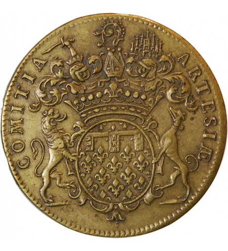 ETATS D'ARTOIS, LOUIS XV - JETON Laiton Emission de 1724